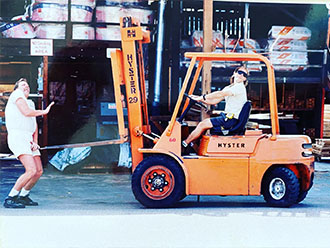 Forklift shenanigans 90's